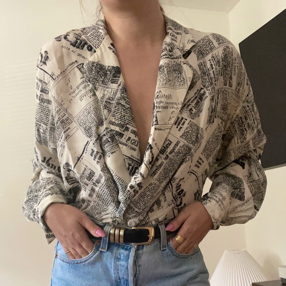 Paul Stanley Silk Vintage Blouse